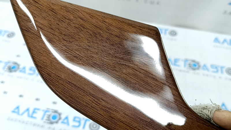Ornamente ușă spate stânga Audi A5 F5 18-25 5D, lemn de nuc, zgârieturi