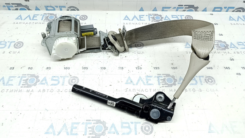 Centură de siguranță șofer cu tensionator și acționare rapidă pentru Ford Fusion mk5 17-20, gri, curățabilă chimic