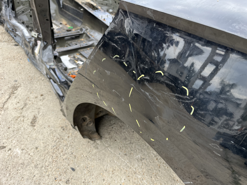 Aripă spate stânga Audi A5 F5 18-25 5D pe caroserie, neagră, lovită