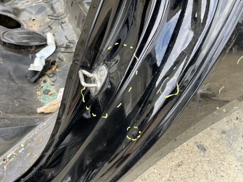 Aripă spate stânga Audi A5 F5 18-25 5D pe caroserie, neagră, lovită