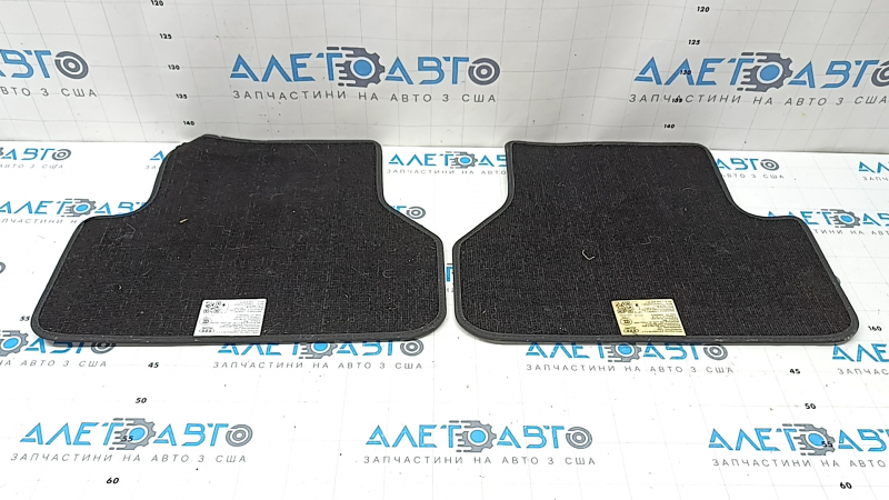 Set de 2 covorașe spate din material textil pentru Audi A5 F5 20-25 5D negru, pentru curățare