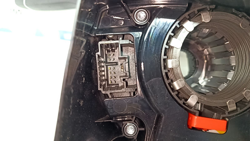 Ansamblu comutator coloană direcție Mercedes W213 E17-19 cu volan încălzit, fără cameră, ornamente negre
