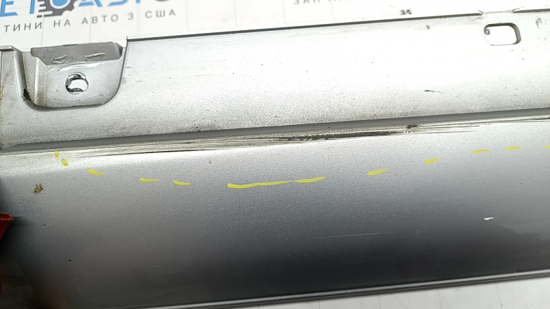 Prag stânga Mercedes W213 E 300/350 17-23 fără mulaje, pachet AMG, argintiu, uzat, vopsea exfoliată