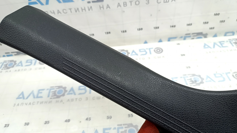 Ornamente prag interior spate stânga pentru Mercedes W213 E 17-23, negru, zgârieturi