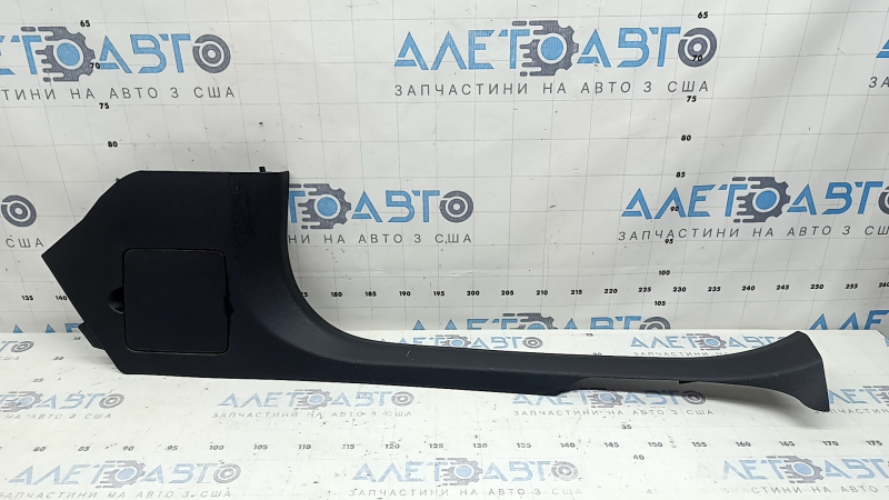 Ornamente prag interior față dreapta pentru Mercedes W213 E 17-23, negru, cu dopuri, zgârieturi