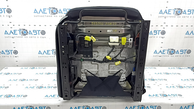 Пассажирское сидение Subaru Forester 25-26 без Airbag, ткань темно-серая + светло-серая, синяя строчка, механика, под чистку