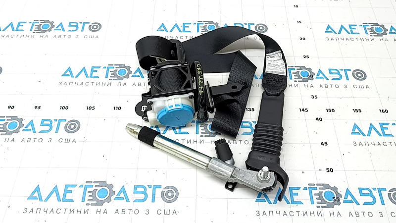 Centură de siguranță șofer cu tensionator și acționare pentru Mazda CX-5 21-25, neagră cu fixare gri