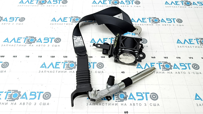 Centură de siguranță pentru pasager cu tensionator și acționare rapidă pentru Mazda CX-5 17-25, neagră cu fixare gri