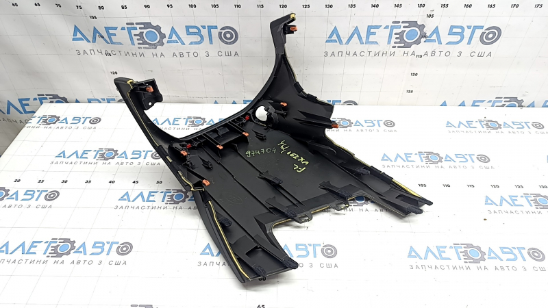 Ornamente superioare panou de bord pentru Lexus UX 19-26, piele neagră, cu dopuri, elemente de fixare rupte