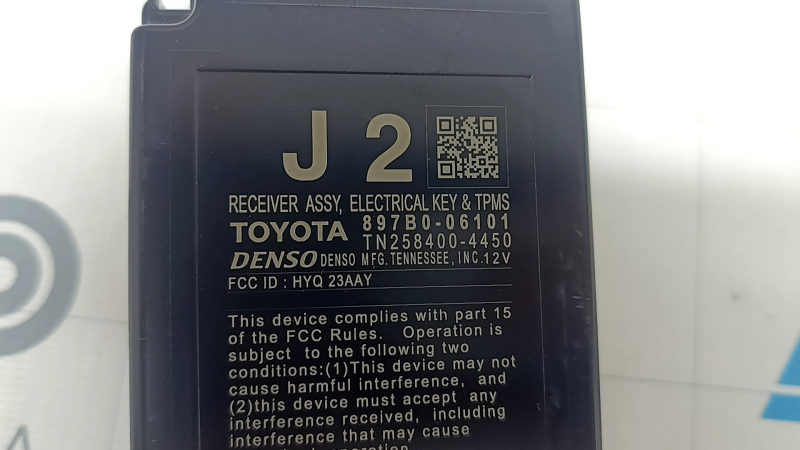 RECEIVER ASSY. ELECTRICAL KEY & TPMS Toyota Camry v70 18-24