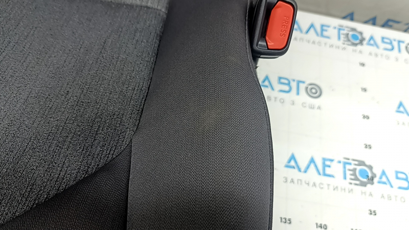 Scaun pasager pentru Toyota Camry v70 18-19 cu airbag, mecanic, încălzit, material textil gri, cusături maro, curățabil chimic