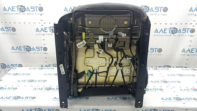 Scaun pasager pentru Toyota Camry v70 18-19 cu airbag, mecanic, încălzit, material textil gri, cusături maro, curățabil chimic
