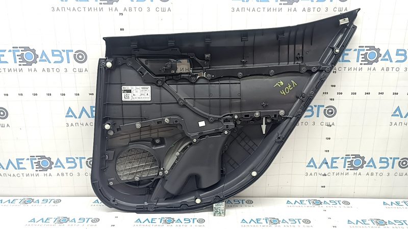 Capacul usii spate stânga Toyota Camry v70 18- negru închis cu inserție din plastic negru închis, cotiera din cauciuc