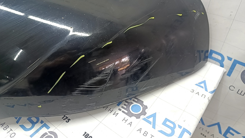 Губа заднего бампера под 2 трубы Audi Q5 8R 13-17 под парктроники, под фаркоп, черная, царапины