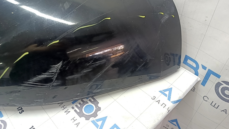Губа заднего бампера под 2 трубы Audi Q5 8R 13-17 под парктроники, под фаркоп, черная, царапины