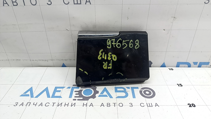 Накладка крыла нижняя передняя правая Audi Q5 8R 13-17 с хром молдингом, затерта, царапины