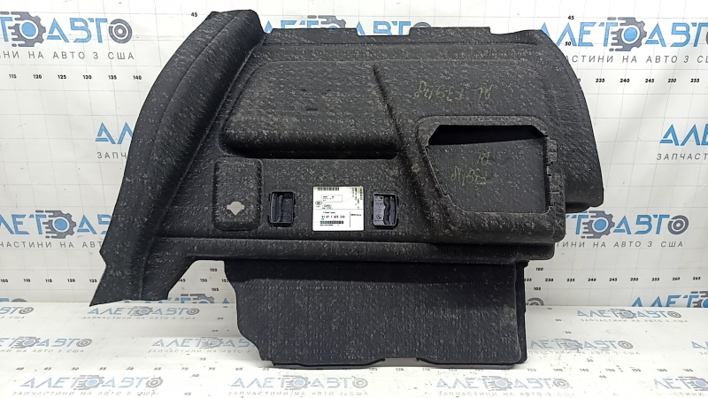 Ornament arc stânga BMW X2 F39 18-23 negru cu plasă pentru portbagaj