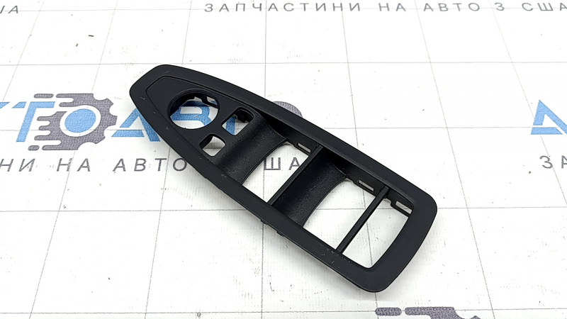 Ornament comandă ridicare geam stânga față pentru BMW X2 F39 18-23, negru, pentru oglinzi rabatabile automat