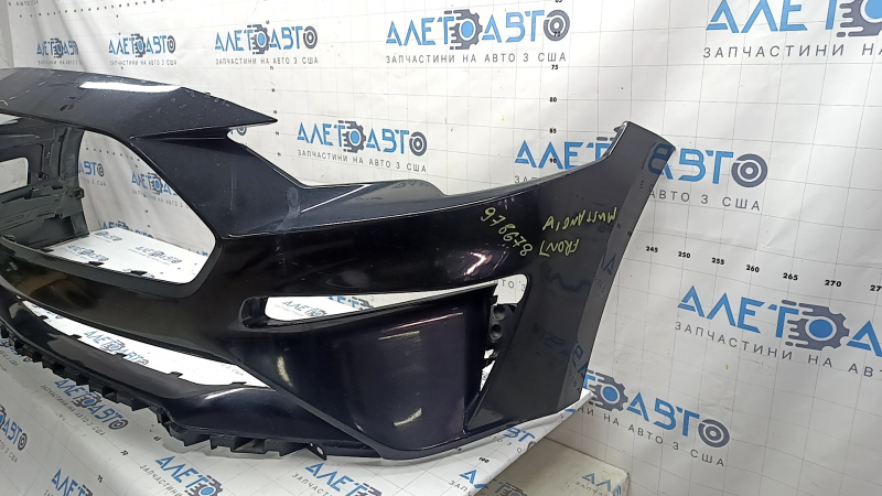 Бампер передний голый Ford Mustang mk6 18-23 рест, черный, царапины, сколы