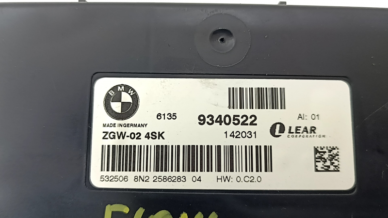 Central Gateway Module Control Unit ZGW-02 BMW 5 F10 11-16
