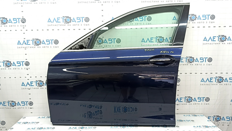 Дверь в сборе передняя левая BMW 5 F10 11-16 keyless, ручка с хром, синий A89, тычки