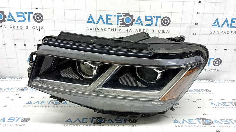 Фара передняя левая VW Atlas 21-23 LED, в сборе с хромом и блоком, под полировку