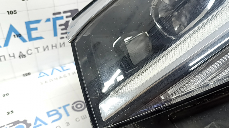 Фара передняя левая VW Atlas 21-23 LED, в сборе с хромом и блоком, под полировку