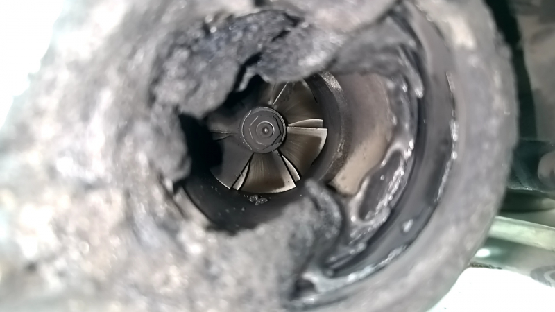 Турбина в сборе с коллектором BMW 5 F10 14-16 2.0T, 61к, оплавлена