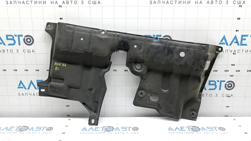 Защита днища левая Lexus RX350 RX450h 16-22 передняя часть, треснута