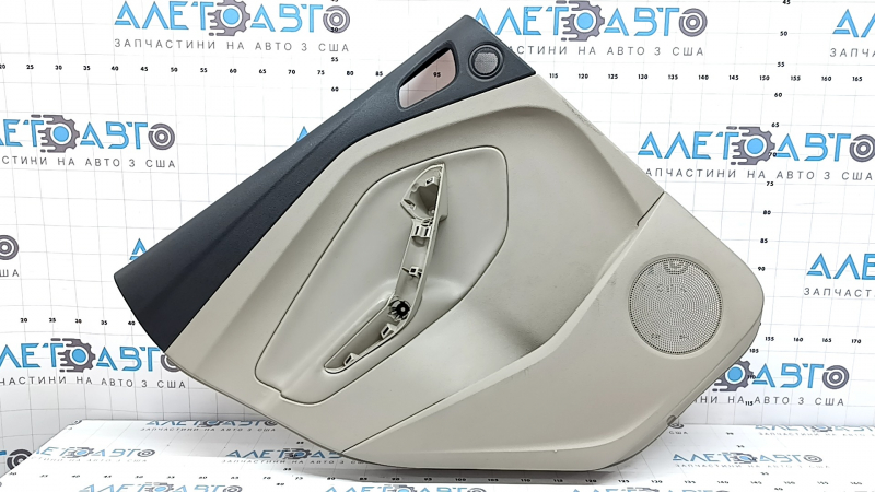 Ornament ușă, placă spate stânga, Ford C-max MK2 13-18, gri, cotiera, piele gri, zgârieturi, necesită curățare