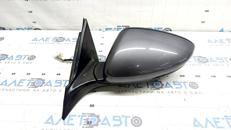 Зеркало боковое левое в сборе Honda Accord 18-22 8 пинов BSM, подогрев, поворотник, графит, царапины