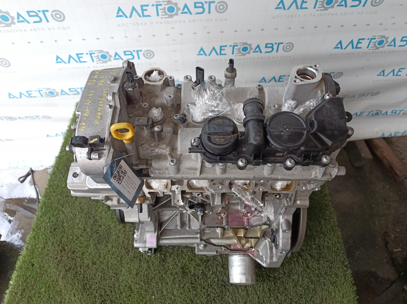 Двигатель VW Jetta 22-24 1.5T DNKA, 54к, компрессия 14-14-14-14, запустился, надломана крышка ремня помпы