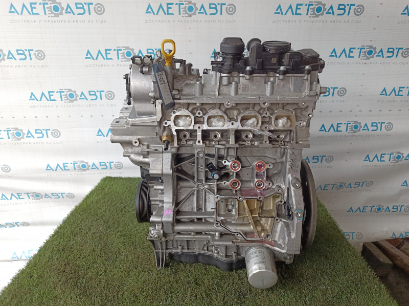 Двигатель VW Jetta 22-24 1.5T DNKA, 54к, компрессия 14-14-14-14, запустился, надломана крышка ремня помпы