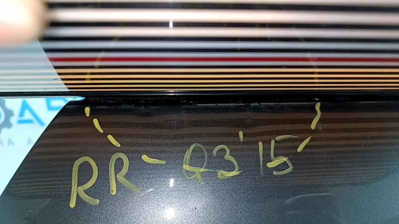 Ușă spate dreapta neagră Audi Q3 8U 15-18 grafit LX7R, lovituri