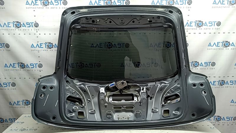 Дверь багажника голая со стеклом Audi Q3 8U 15-18 графит LX7R, с поводком и трапецией