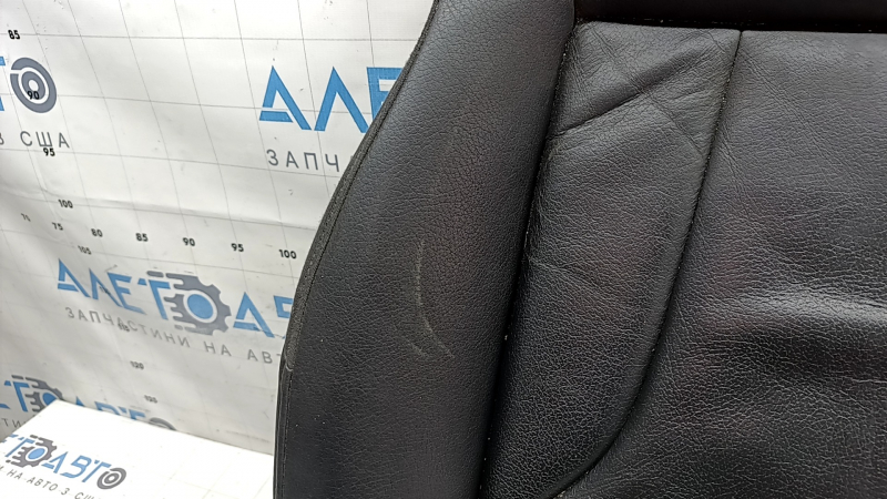 Tapițerie pernă scaun șofer pentru Audi Q3 8U 15-18, piele neagră, încălzită, uzată