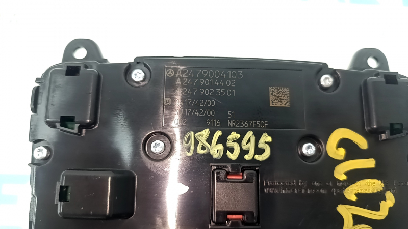 Comandă multimedia Mercedes W167 GLE 350 450 20-23 cromată, sub cameră, zgârieturi