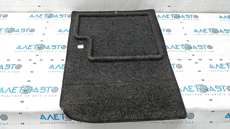 Covoraș portbagaj stânga față, din material textil, pentru VW Tiguan 18-24, negru, pentru 3 rânduri de scaune, crăpat, necesită curățare