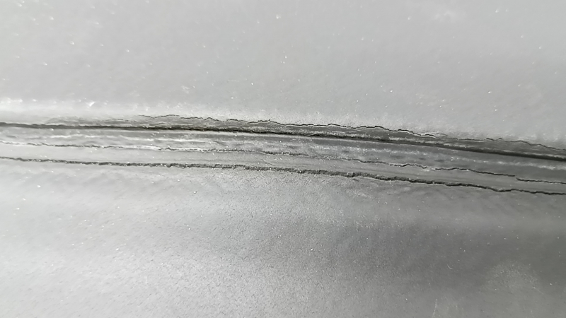 Covoraș portbagaj spate din material textil pentru VW Tiguan 18-24, negru, pentru 3 rânduri de scaune, crăpat, necesită curățare