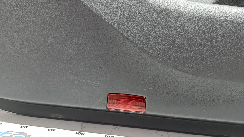 Panou ornamental ușă față stânga complet Mercedes W167 GLE 350 450 20-25 gri închis, inserție și cotiera piele maro, mulaj sub lemn închis, cu mâner, Burmester, zgârieturi