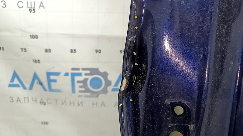 Дверь багажника голая Honda CRV 17-22 под электро, синий B-588P, замята, надрыв металла, лопнул герметик