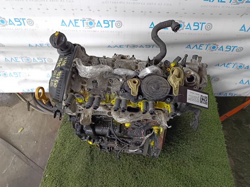 Двигатель VW Tiguan 18-22 2.0 TFSI DGUA 159к, запустился, компрессия 12-12-12-12, ржавый
