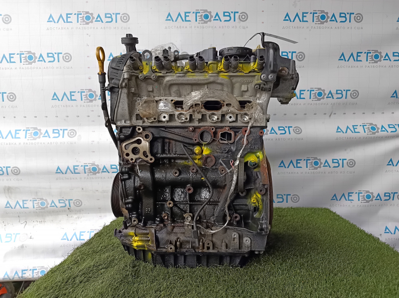 Двигатель VW Tiguan 18-22 2.0 TFSI DGUA 159к, запустился, компрессия 12-12-12-12, ржавый