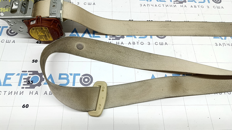 Centură de siguranță șofer cu acționare pentru Toyota Camry V55 15-17 SUA, bej, vopsită cu alice, curățabilă chimic