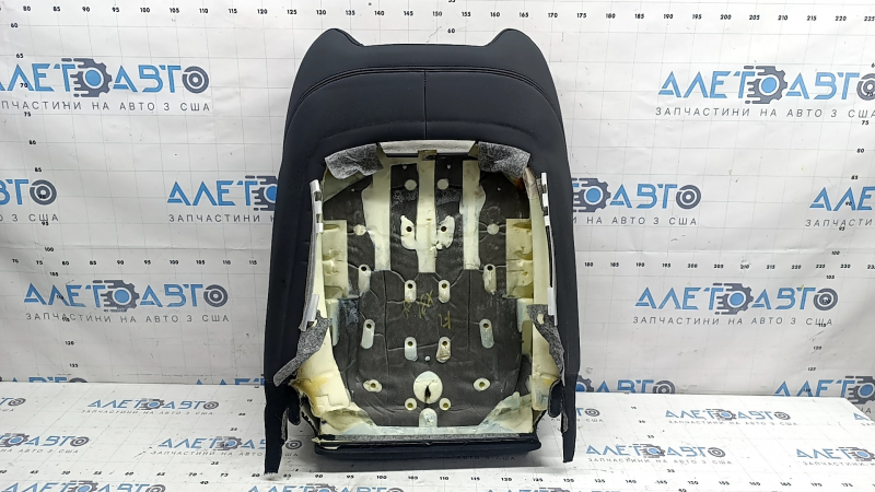 Tapițerie spătar scaun șofer BMW X3 G01 18-21, imitație de piele neagră, încălzită, gata de curățare chimică, cabluri de încălzire tăiate