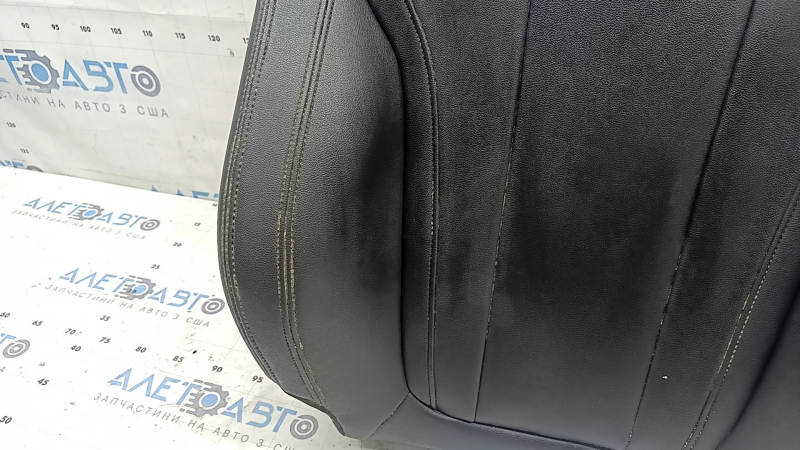 Tapițerie spătar scaun șofer BMW X3 G01 18-21, imitație de piele neagră, încălzită, gata de curățare chimică, cabluri de încălzire tăiate