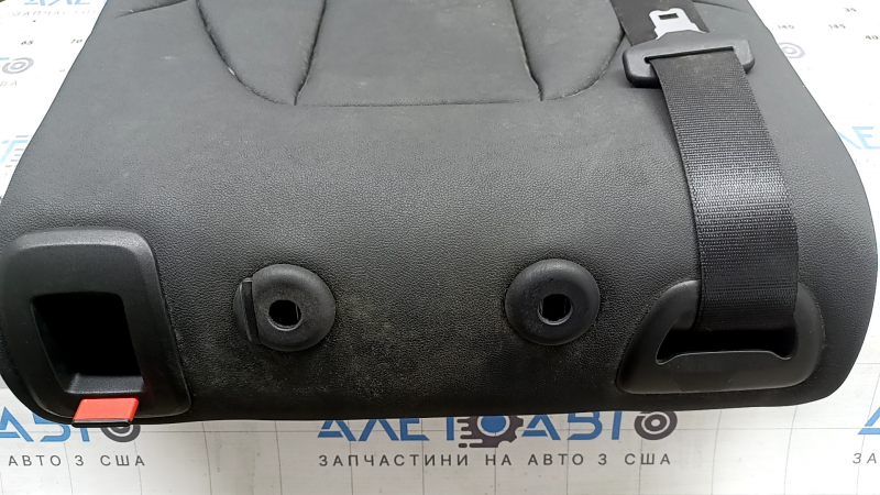 Спинка заднего ряда 2 ряд левая BMW X3 G01 18-21 кожзам черный, с черным ремнем, под химчистку