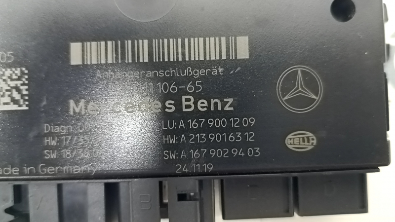 Trailer Light Tow Hitch Control Module Mercedes X167 GLS 450 580 20-26
