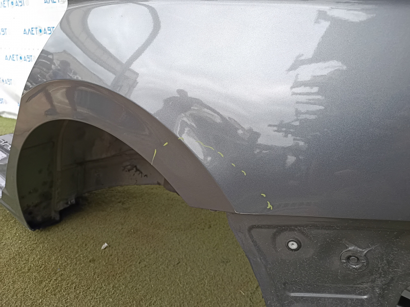 Aripă spate stânga VW Jetta 19-26 tăiată cu stâlpul central, grafit, îndoitură
