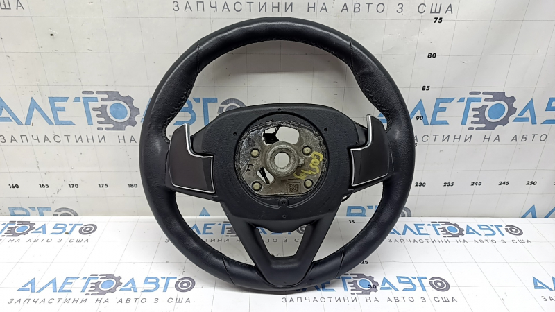Volan BMW X5 G05 19-25 din piele neagră cu încălzire și padele pentru schimbarea treptelor de viteză, cu asistență la condus pro, sport, zgârieturi